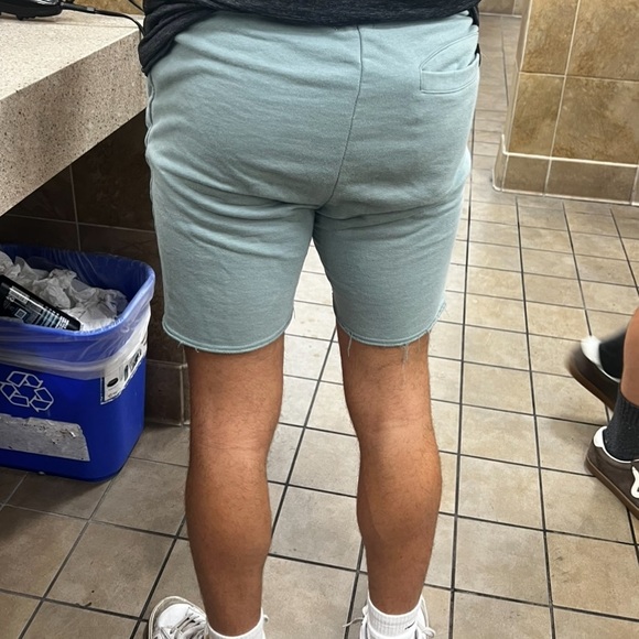 COTTON ON MEN JOGGER SHORT GREEN TERRY FLEECE EASY BODYBUILDER BODYBUILDING JOCK - Picture 12 of 16